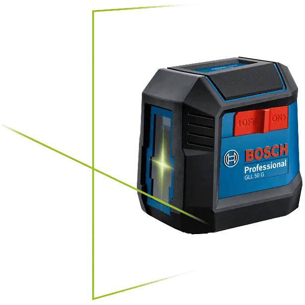 Bosch GLL 50 G Cross Line Laser Level (Green Laser) - KHM Megatools Corp. Bosch GLL 50 G Cross Line Laser Level (Green Laser) - KHM Megatools Corp.